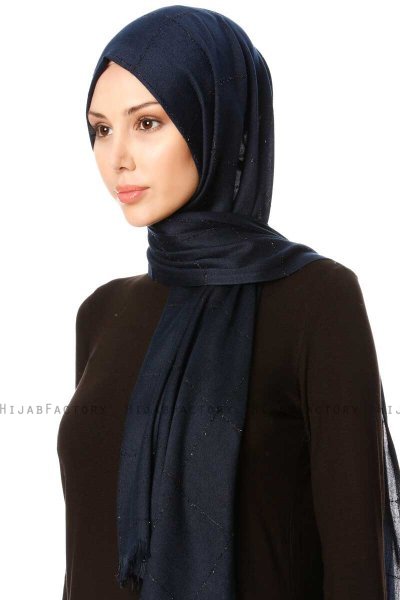 Kutlay - Marineblå Hijab - Özsoy