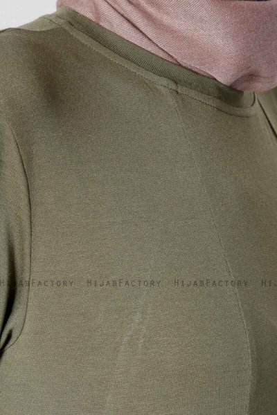 Kyda Khaki Klänning Med Fickor Miss Halima 280153e