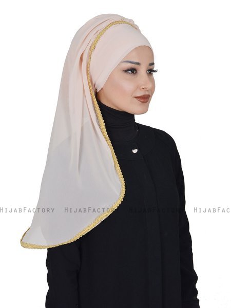 Louise - Beige Praktisk Hijab - Ayse Turban