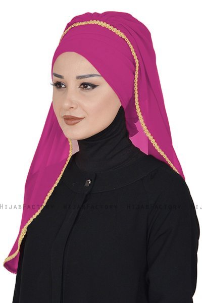 Louise - Fuchsia Praktisk Hijab - Ayse Turban