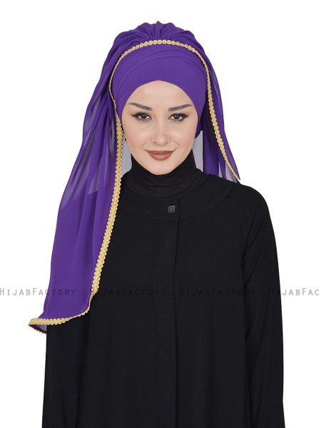 Louise - Lilla Praktisk Hijab - Ayse Turban
