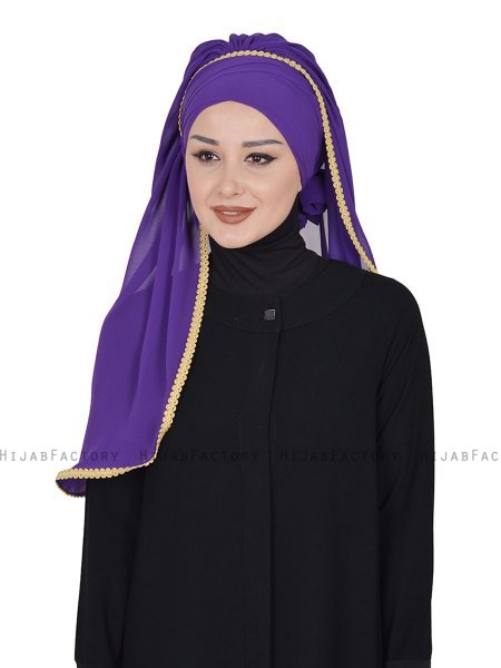 Louise - Lilla Praktisk Hijab - Ayse Turban