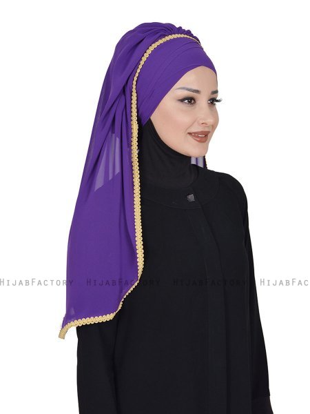 Louise - Lilla Praktisk Hijab - Ayse Turban