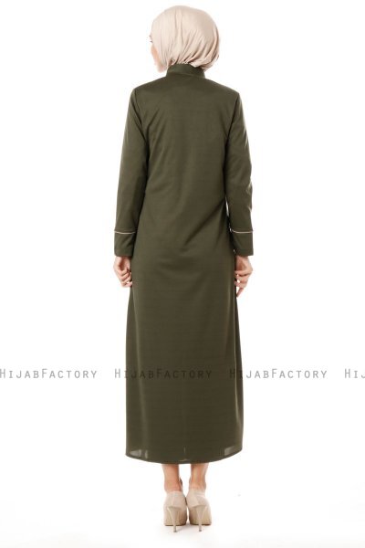 Lylah - Khaki Abaya - Miss Cazibe