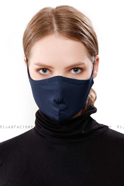 Asli - Marineblå Sport Ansiktsmaske / Ansiktsdeksel