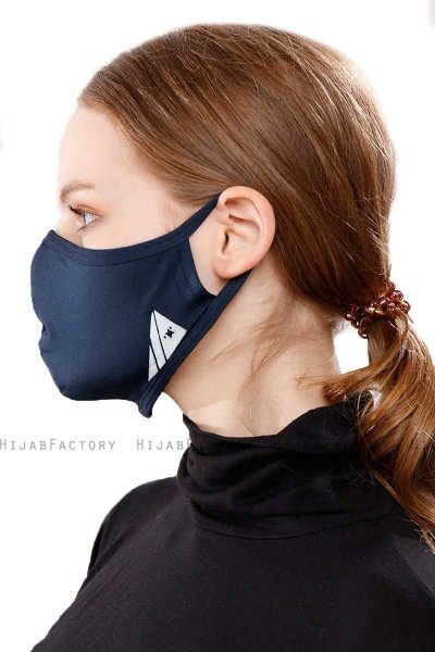 Asli - Marineblå Sport Ansiktsmaske / Ansiktsdeksel