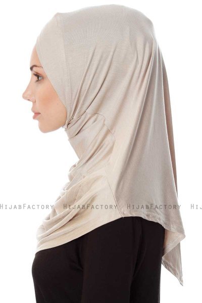 Mia - Lys Taupe One-Piece Al Amira Hijab - Ecardin
