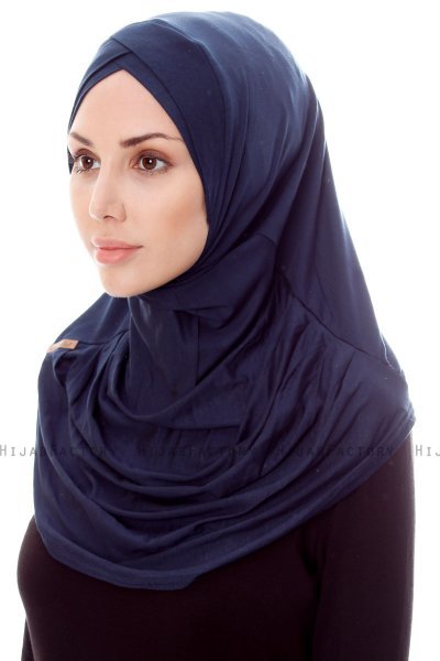 Mia - Marineblå One-Piece Al Amira Hijab - Ecardin