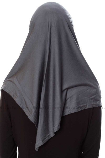 Mia - Mørk Grå One-Piece Al Amira Hijab - Ecardin