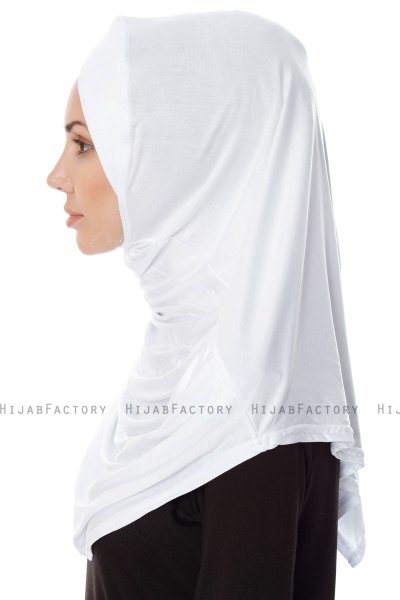 Mia - Hvit One-Piece Al Amira Hijab - Ecardin