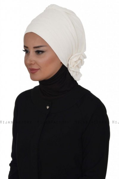 Monica - Hvit Bomull Turban - Ayse Turban