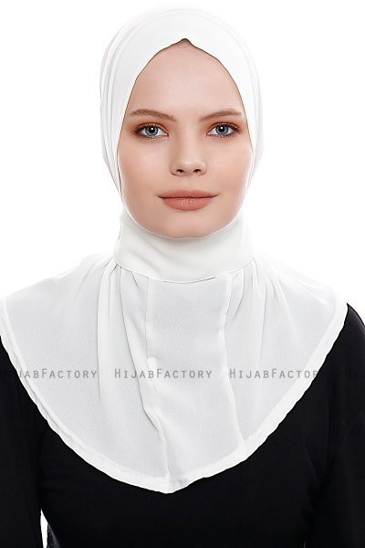 Narin - Creme Praktisk One Piece Crepe Hijab