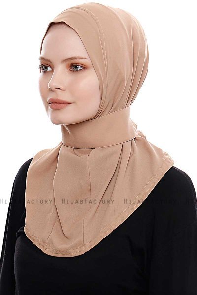 Narin - Gold Praktisk One Piece Crepe Hijab