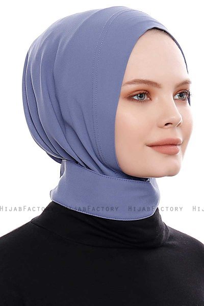 Narin - Indigo Praktisk One Piece Crepe Hijab