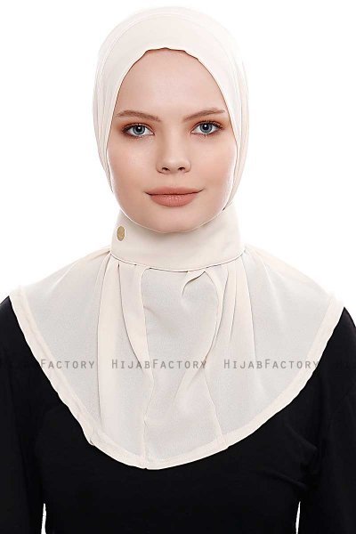 Narin - Lys Beige Praktisk One Piece Crepe Hijab