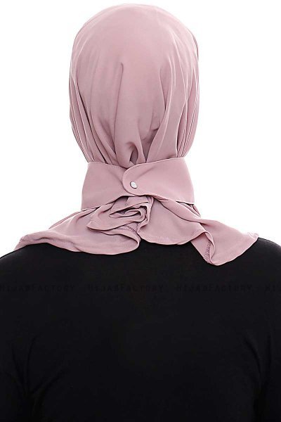 Narin - Mørk Rosa Praktisk One Piece Crepe Hijab