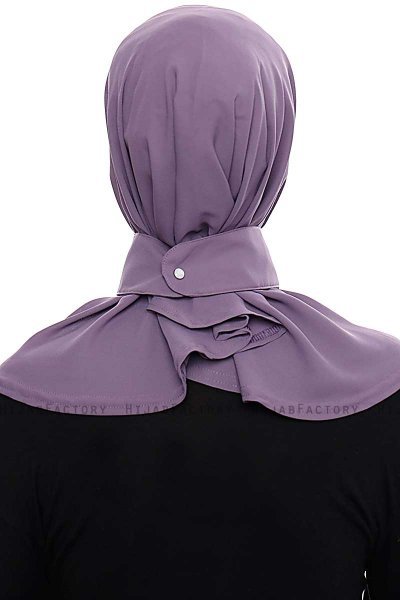 Narin - Plomme Praktisk One Piece Crepe Hijab