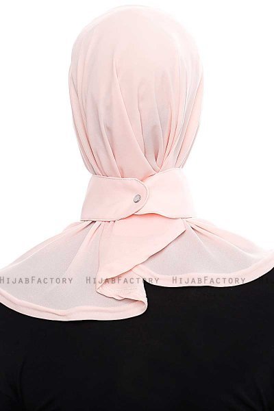 Narin - Rosa Praktisk One Piece Crepe Hijab