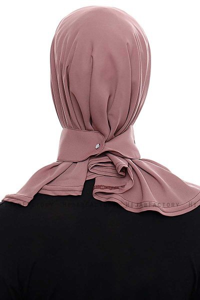 Narin - Rose Pink Praktisk One Piece Crepe Hijab