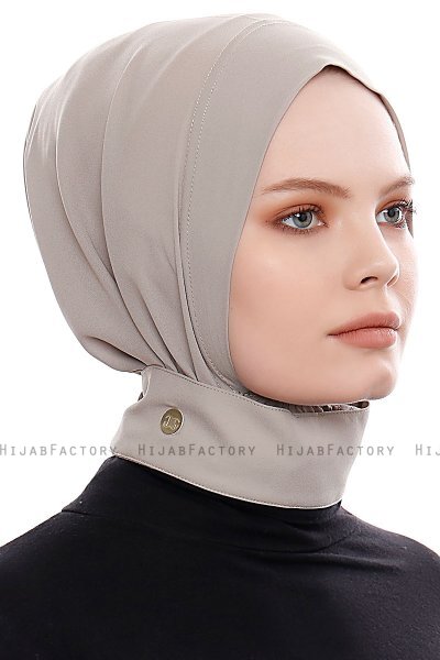 Narin - Sand Praktisk One Piece Crepe Hijab