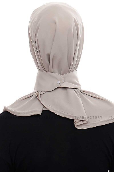 Narin - Sand Praktisk One Piece Crepe Hijab