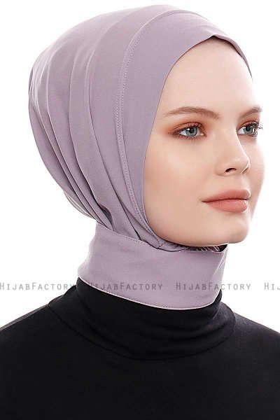 Narin - Steingrå Praktisk One Piece Crepe Hijab