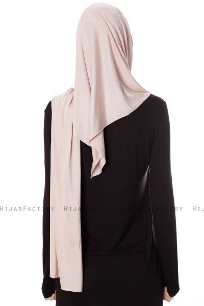 Naz - Gammelrosa & Lys Taupe Praktisk One Piece Hijab - Ecardin