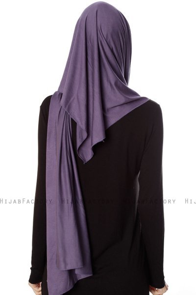 Naz - Lilla & Steingrå Praktisk One Piece Hijab - Ecardin