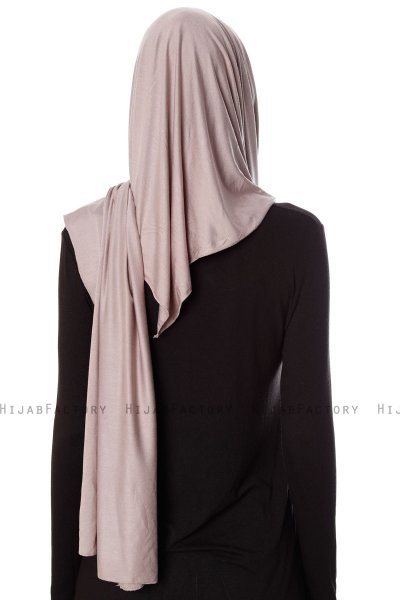 Naz - Steingrå & Gammelrosa Praktisk One Piece Hijab - Ecardin