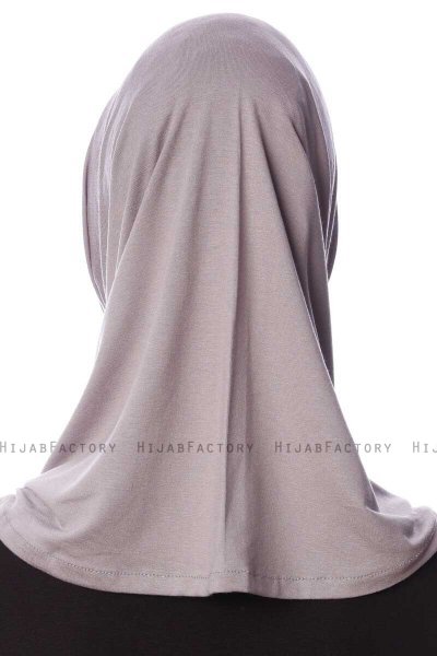 Nehir - Lysegrå 2-Piece Al Amira Hijab
