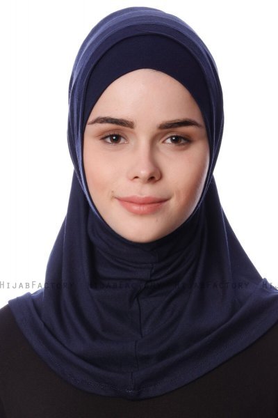 Nehir - Marineblå 2-Piece Al Amira Hijab