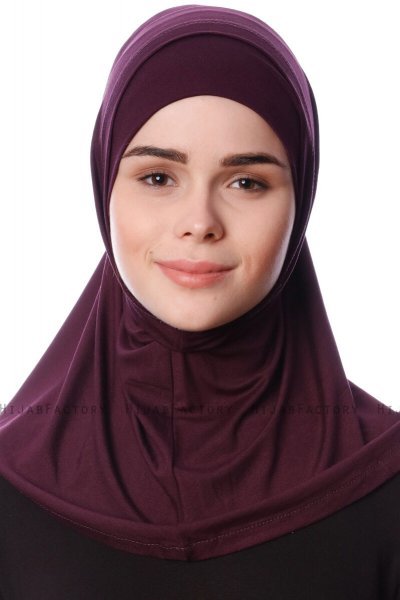 Nehir - Plomme 2-Piece Al Amira Hijab
