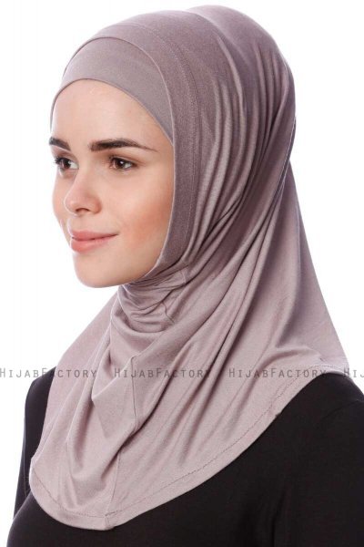 Nehir - Steingrå 2-Piece Al Amira Hijab