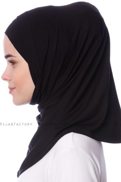 Nehir - Svart 2-Piece Al Amira Hijab