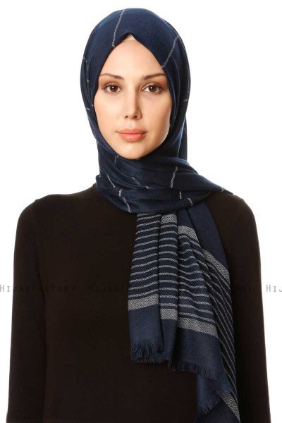 Nihal - Marineblå Hijab - Özsoy