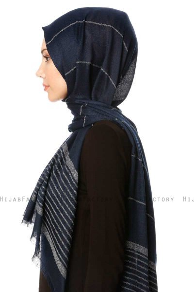 Nihal - Marineblå Hijab - Özsoy