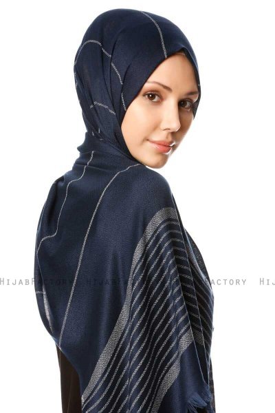Nihal - Marineblå Hijab - Özsoy