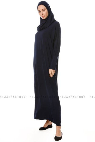 Nisa - Marineblå Bønnekjole - Miss Halima
