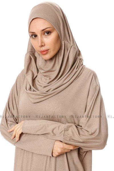 Nisa - Taupe Bønnekjole - Miss Halima