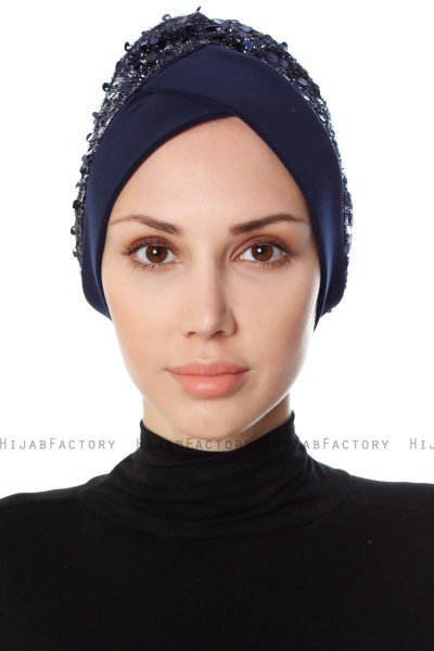 Nurten - Marineblå Turban