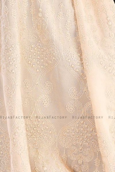 Özlem Beige Hijab Sjal Madame Polo 130007-5