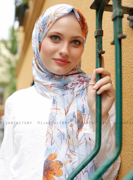Pariza - Sennepsgul Mønstret Hijab