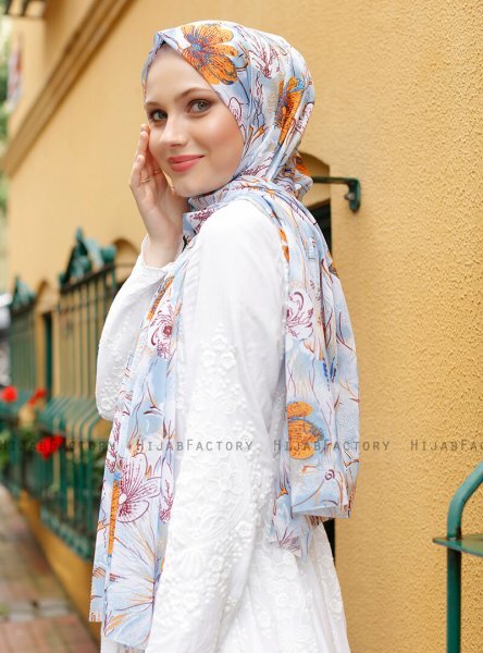 Pariza - Sennepsgul Mønstret Hijab