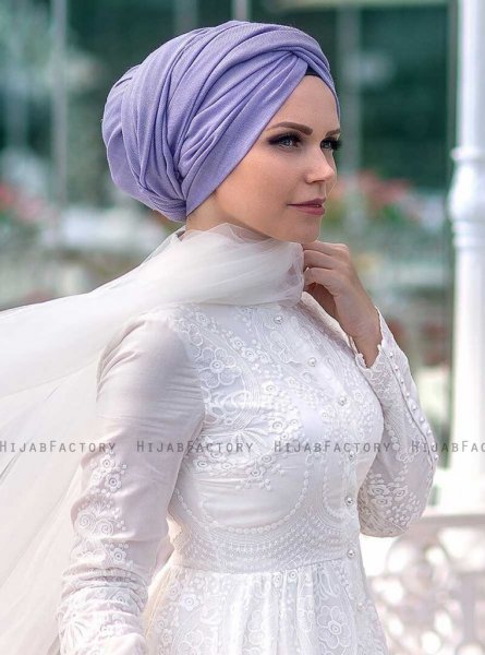 Queen Ljuslila Hijab Sjal Muslima Wear 310114a
