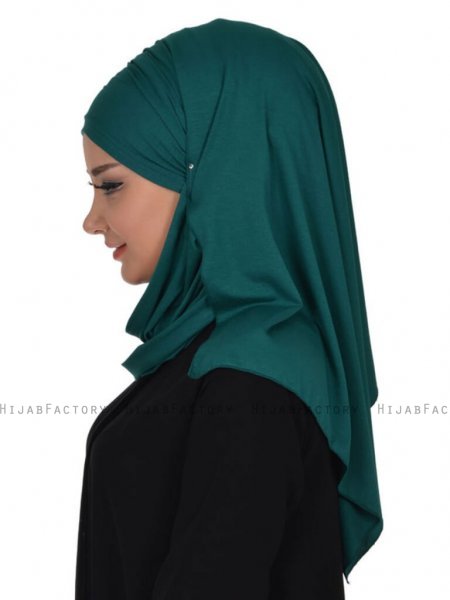Rebecca Mörkgrön Bomull Turban Ayse Turban 322310b