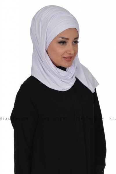 Rebecca - Hvit Bomull Turban - Ayse Turban