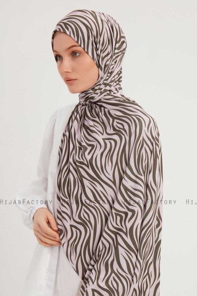 Hafiz - Beige Mønstret Hijab