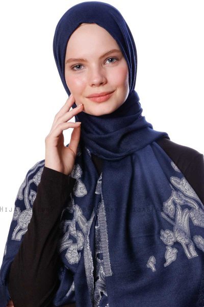 Roshan - Marineblå Hijab - Özsoy