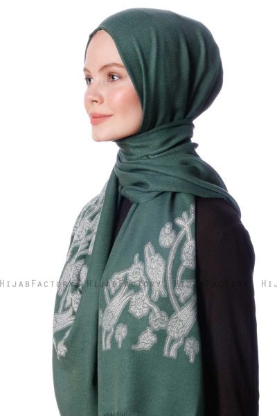 Roshan - Mørk Grønn Hijab - Özsoy