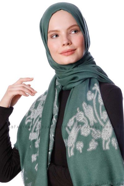 Roshan - Mørk Grønn Hijab - Özsoy